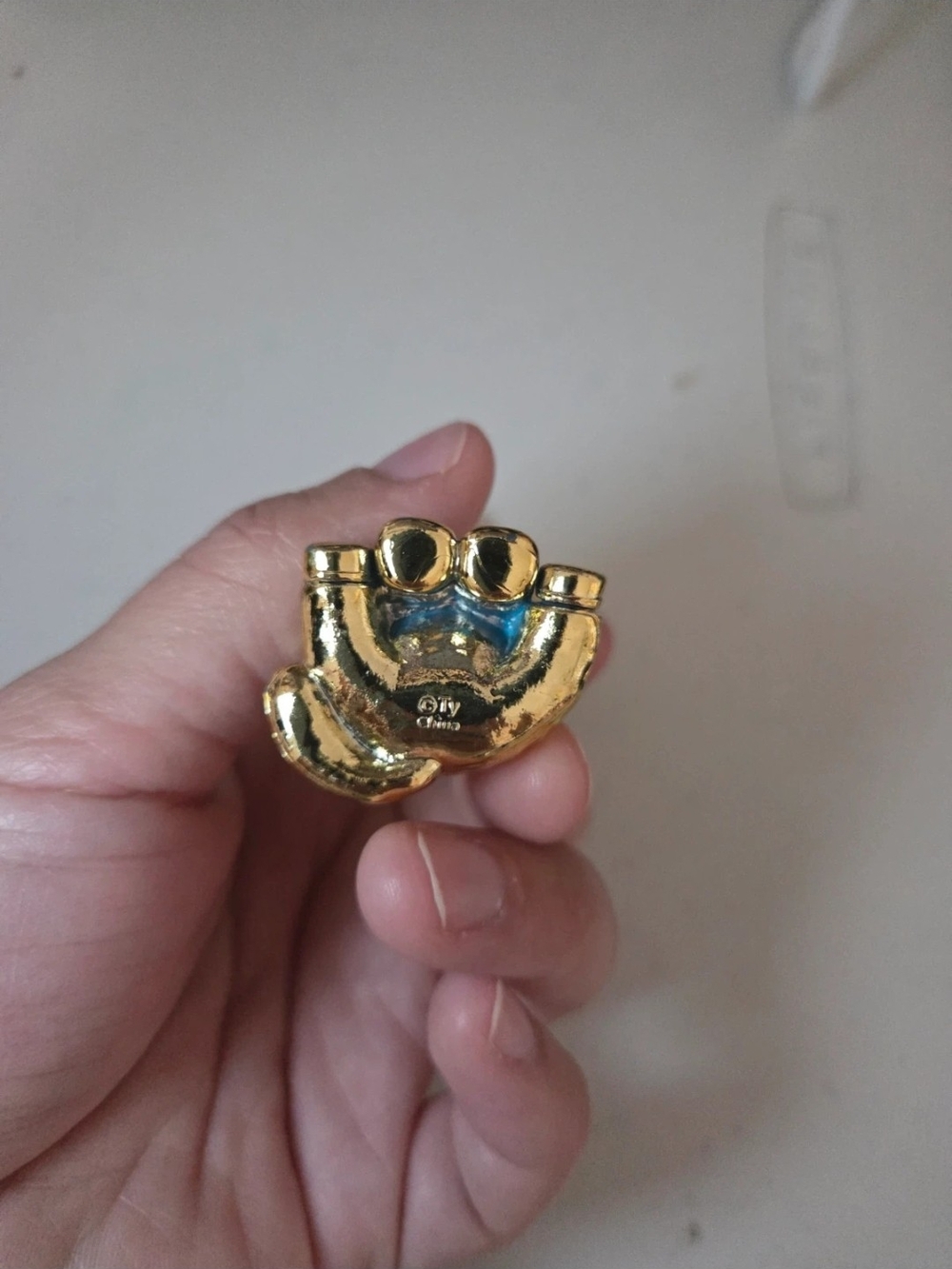 Gold Unicorn Ty Beanie Keychain - Picture 4 of 7